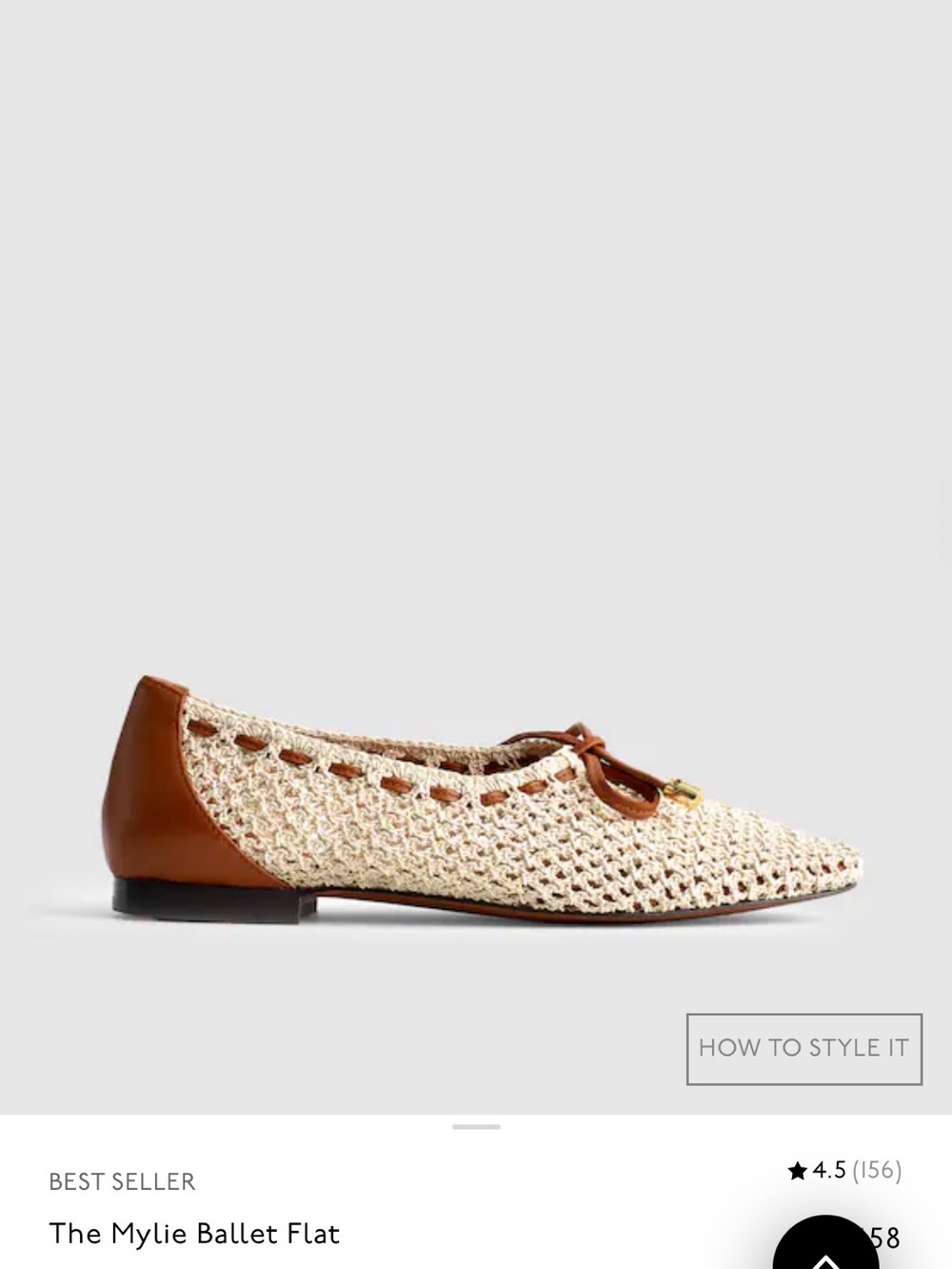Madewell Mylie Ballet Flat in Fishnet